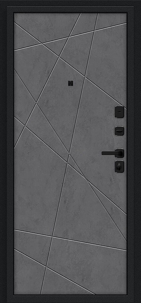 Входная дверь Граффити-5/SBlack Букле черное/Slate Art BR6187