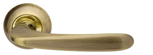 Фото Ручка раздельная R.LD54.Pava (Pava LD42) AB/GP-7 бронза/золото