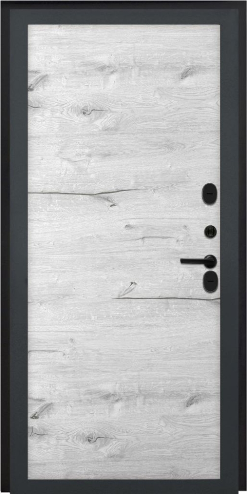 Входная дверь ДвериПРО L-3b Без фрезеровки Дуб арктик горизонт DPRO195655 внутренняя сторона