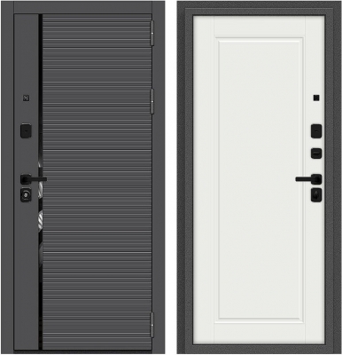 Дверь Браво Optim Z-3 Графит/Белый