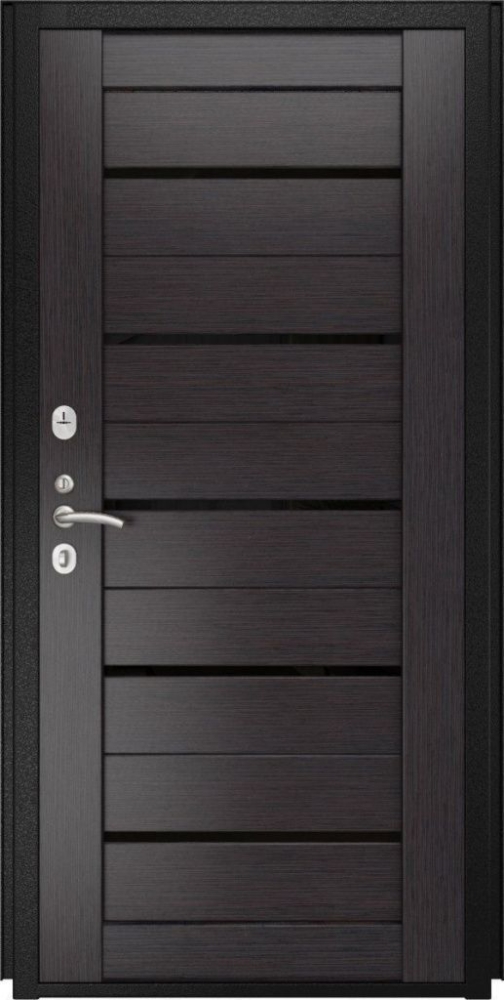 Входная дверь ДвериПРО Модель L-48 СБ-1 (лак.черное, 16мм, венге) DPRO195833 внутренняя сторона
