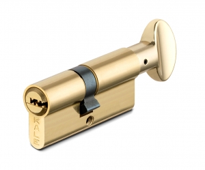 Цилиндровый механизм с вертушкой 164 SM/62 (26+10+26) mm латунь 5 кл.